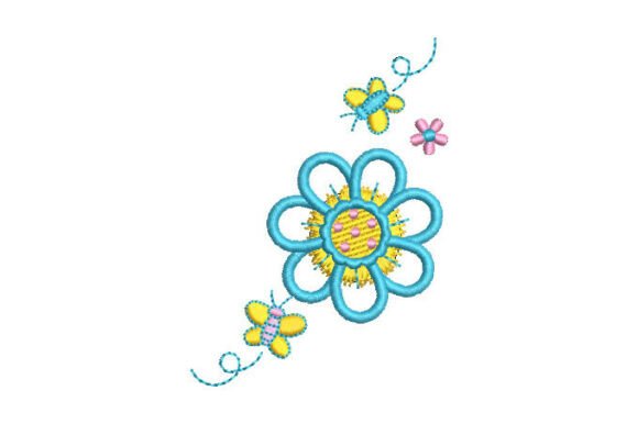 Flowers with Butterfly Embroidery Design Review for Seasonal Use