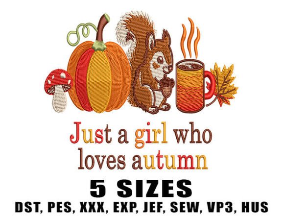 Girl Loves Fall Embroidery Design Review for Boutique Sweatshirts