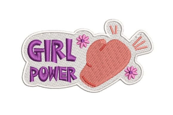 Girl Power Megaphone with Flowers Embroidery Design Review