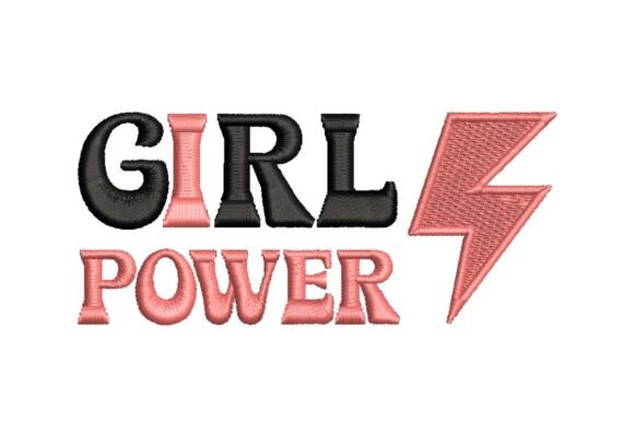 Girl Power with Lightning Bolt Embroidery Design Review