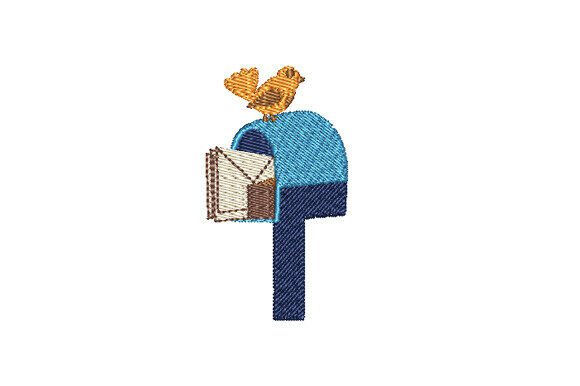 Mailbox Bird Embroidery: A Heartwarming Design for Personalized Gifts