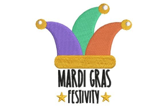 Mardi Gras Jester Hat Embroidery Design Review for Business Use