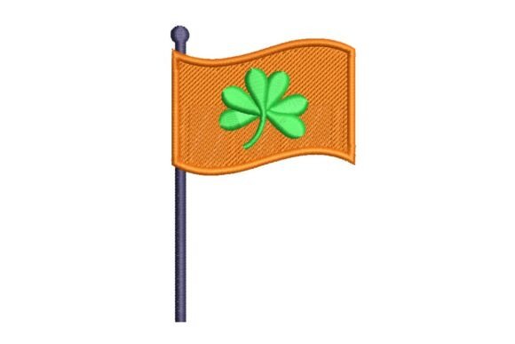 Orange Shamrock Flag Embroidery Design Review for Craft Fairs