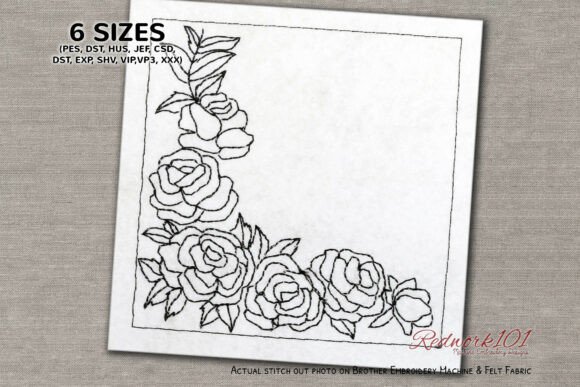 Pleasant Rose Flower Bluework Embroidery Review for Sellers