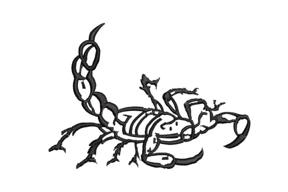 Scorpion Embroidery Design: A Bold Statement for Real Projects