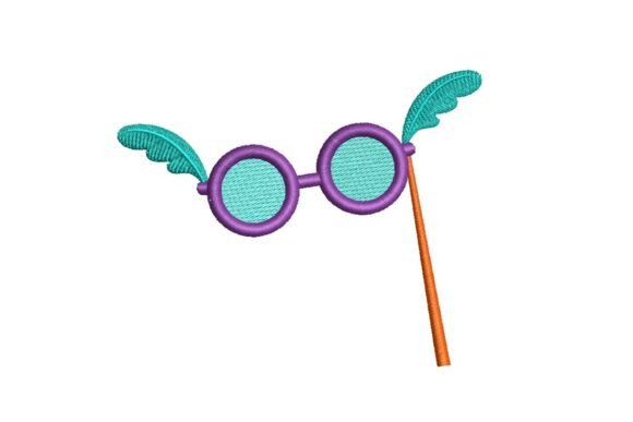 Whimsical Winged Glasses on a Stick Embroidery Design Review
